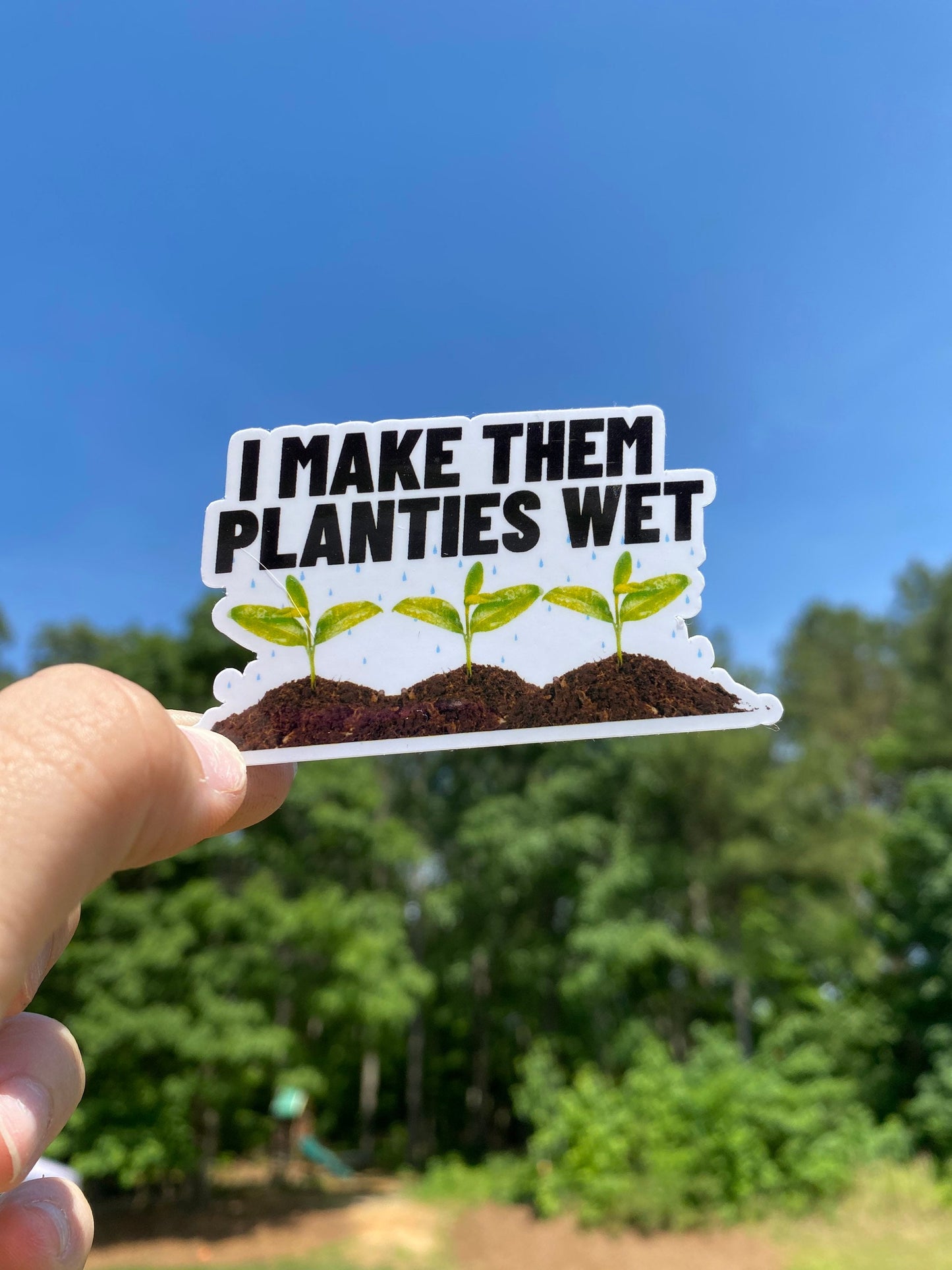 Make Plants Wet Sticker